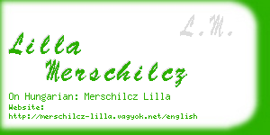 lilla merschilcz business card